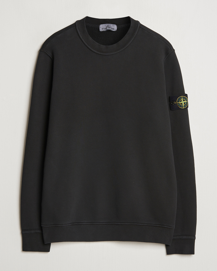 Homme | Pulls Et Tricots | Stone Island | Old Dyed Cotton Sweatshirt Black