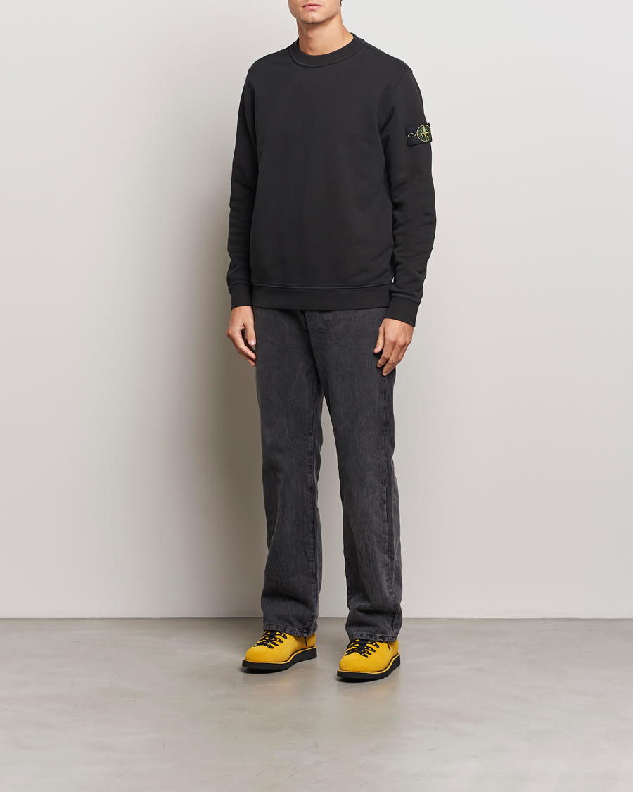 Homme | Pulls Et Tricots | Stone Island | Old Dyed Cotton Sweatshirt Black
