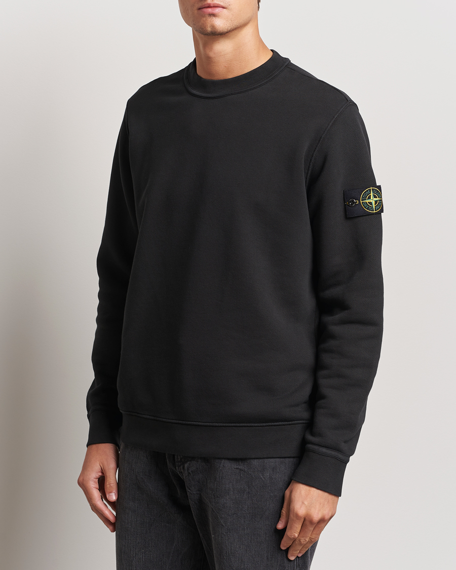 Homme | Pulls Et Tricots | Stone Island | Old Dyed Cotton Sweatshirt Black