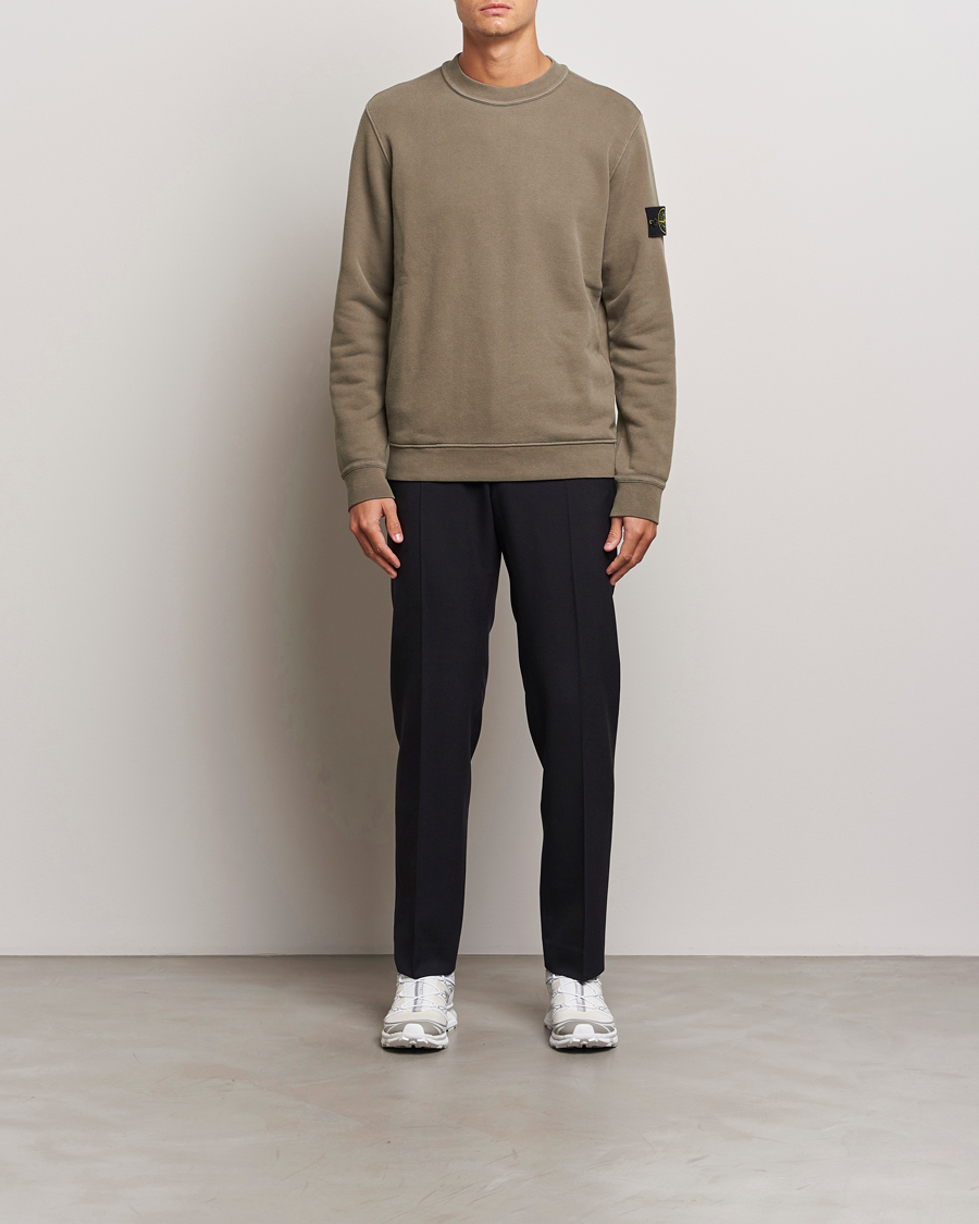 Homme | Pulls Et Tricots | Stone Island | Old Dyed Cotton Sweatshirt Walnut