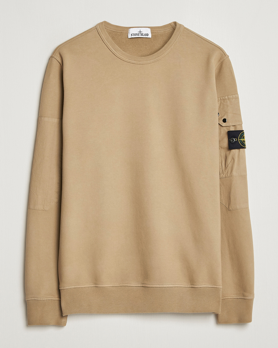 Homme | Pulls Et Tricots | Stone Island | Brushed Cotton Fleece Sweatshirt Biscuit