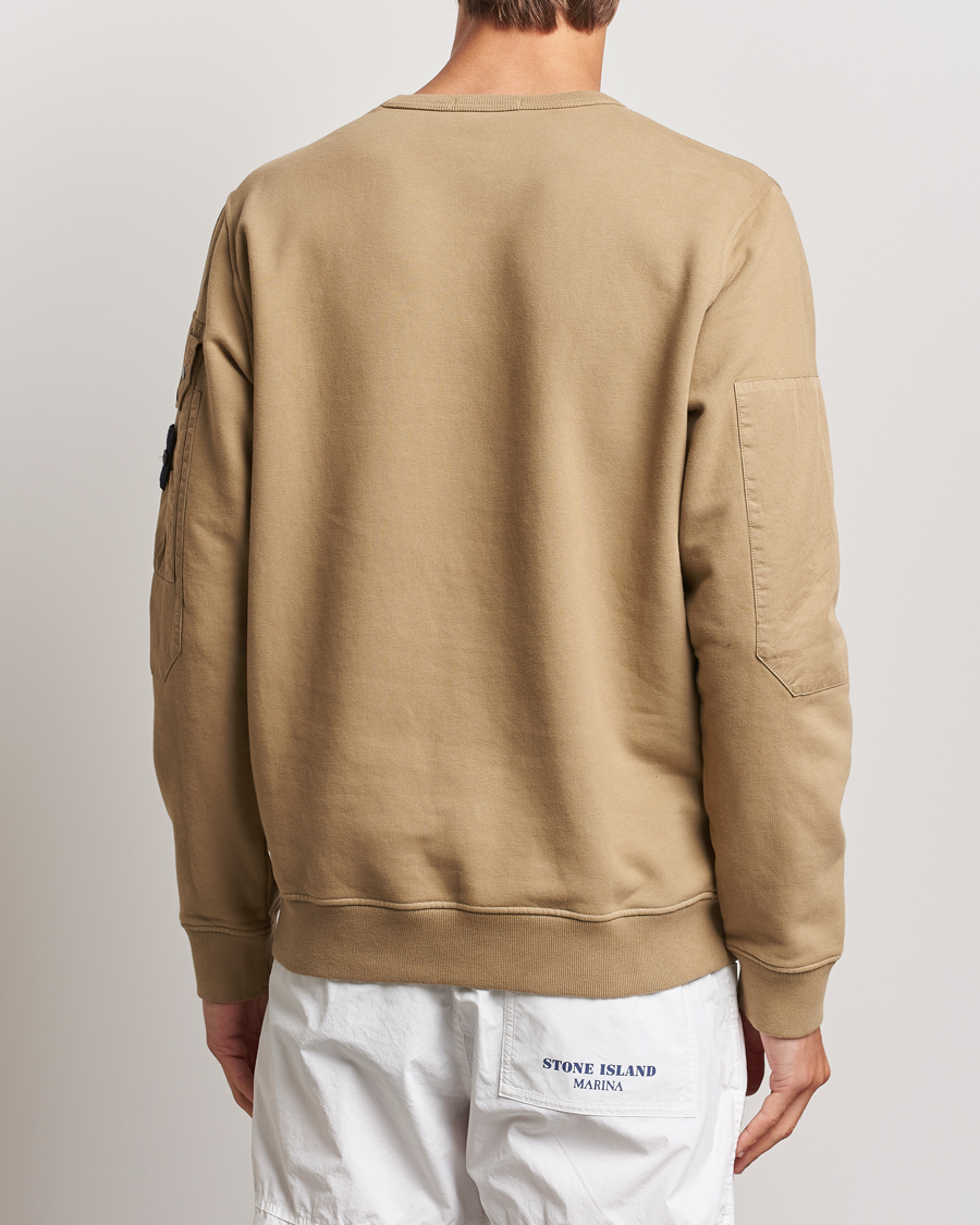 Homme | Pulls Et Tricots | Stone Island | Brushed Cotton Fleece Sweatshirt Biscuit