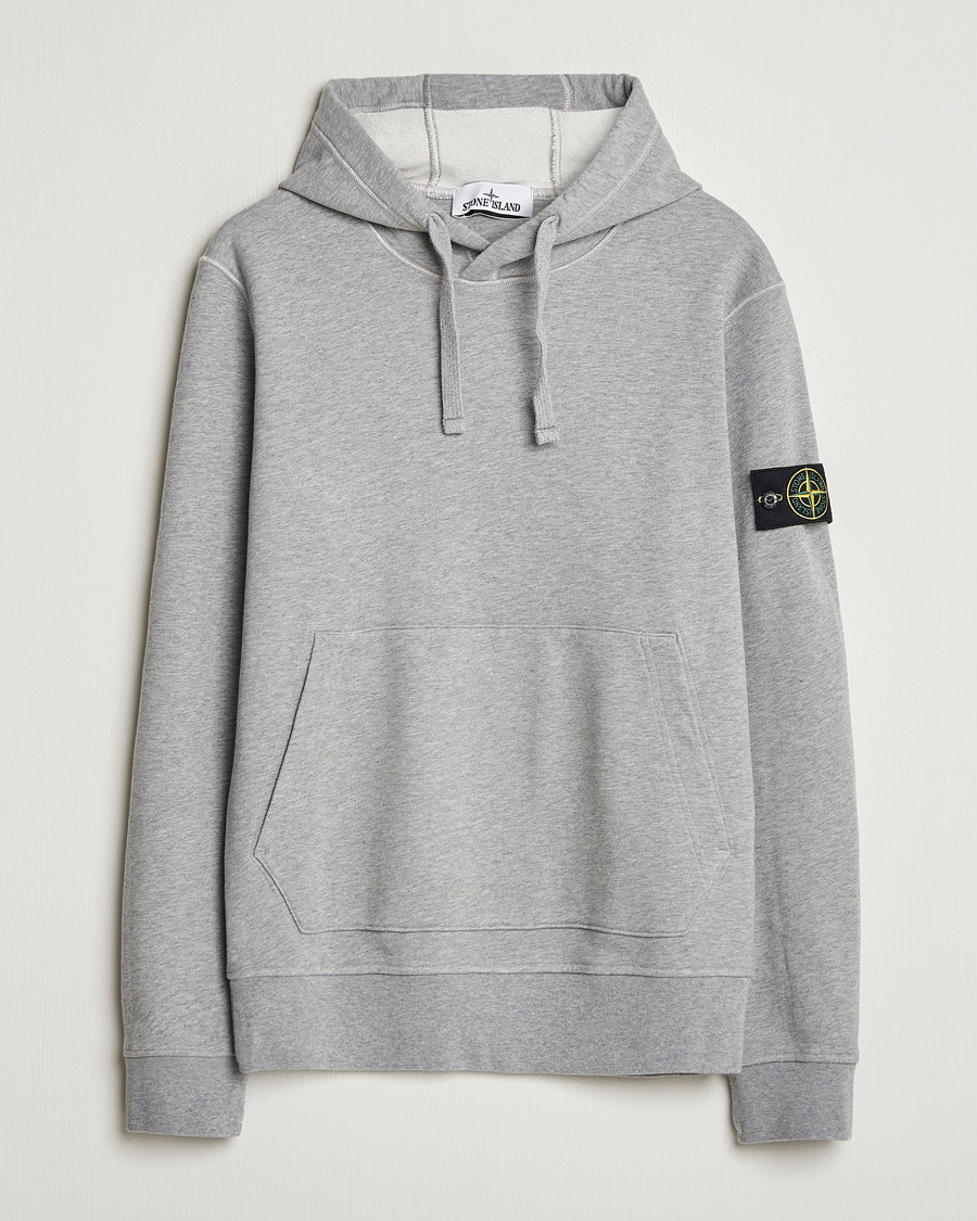 Homme | Pulls Et Tricots | Stone Island | Garment Dyed Fleece Hood Melange Grey
