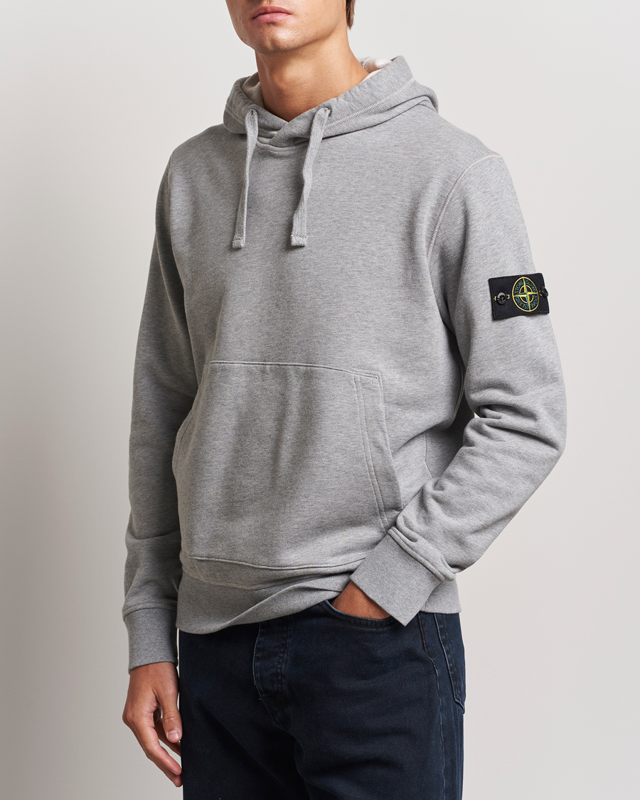 Homme | Pulls Et Tricots | Stone Island | Garment Dyed Fleece Hood Melange Grey