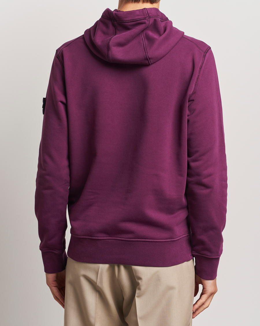 Homme | Pulls Et Tricots | Stone Island | Garment Dyed Fleece Hood Burgundy