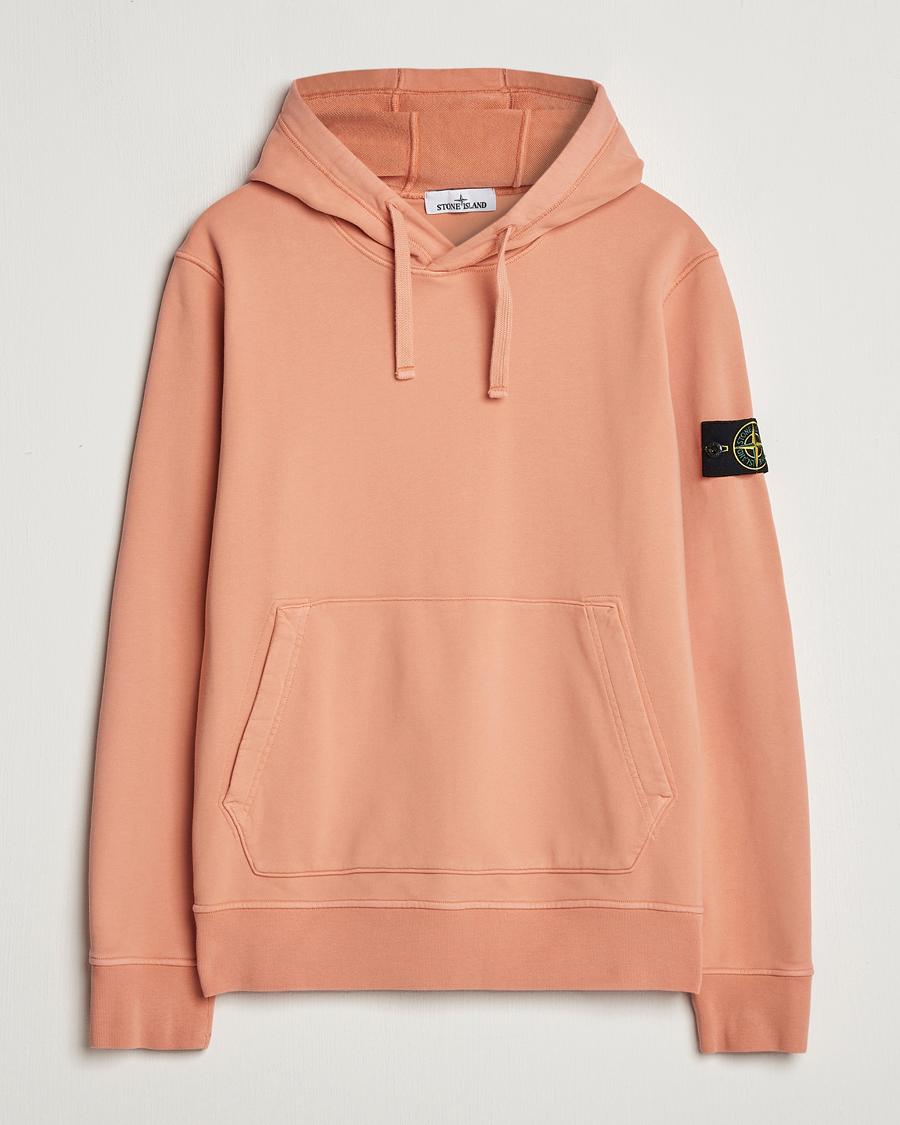 Homme | Pulls Et Tricots | Stone Island | Garment Dyed Fleece Hood Orange