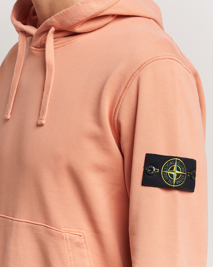 Homme | Pulls Et Tricots | Stone Island | Garment Dyed Fleece Hood Orange