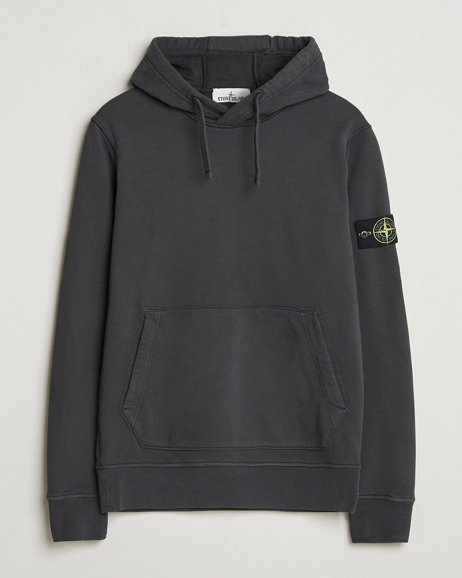 Homme | Pulls Et Tricots | Stone Island | Garment Dyed Fleece Hood Lead Grey