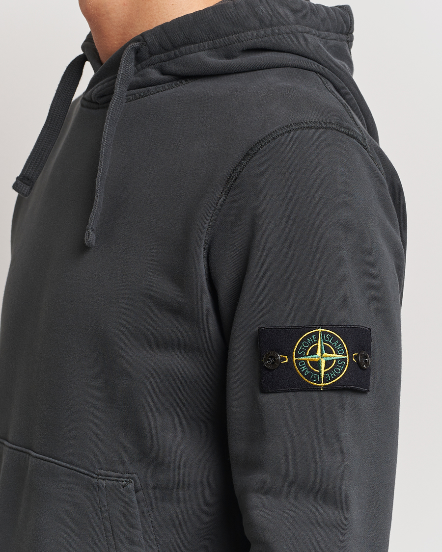 Homme | Pulls Et Tricots | Stone Island | Garment Dyed Fleece Hood Lead Grey