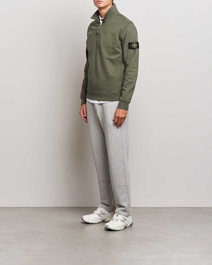 Homme | Pulls Et Tricots | Stone Island | Garment Dyed Fleece Half Zip Musk
