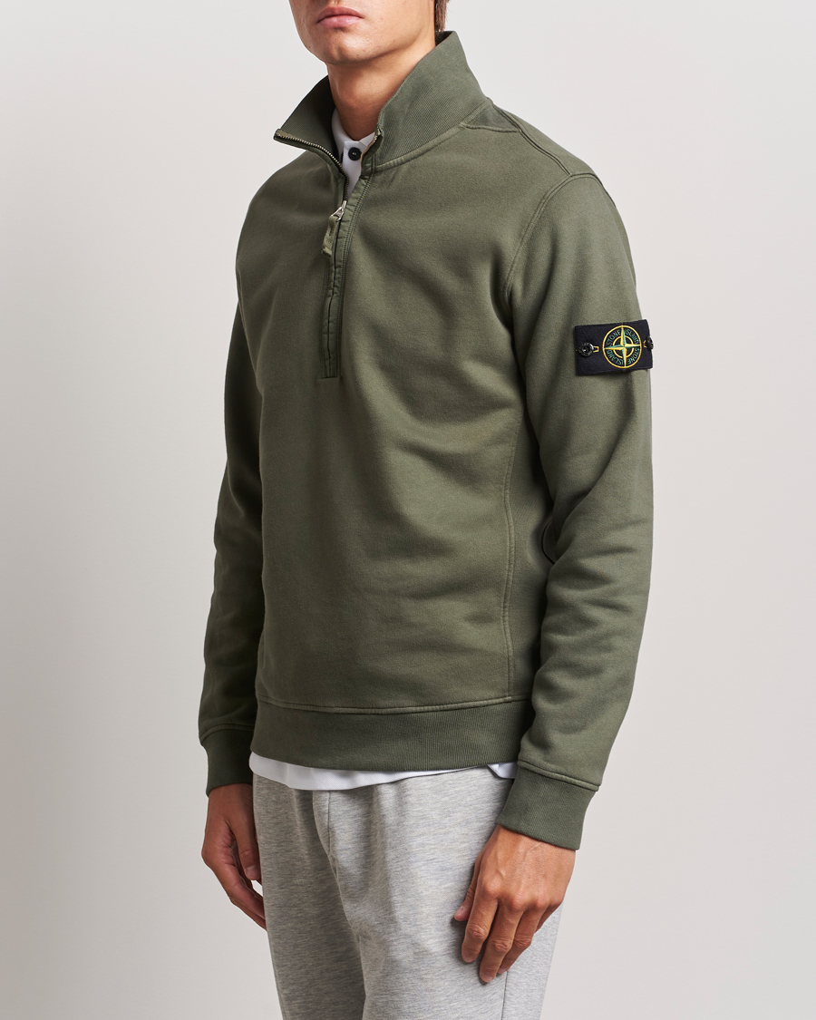 Homme | Pulls Et Tricots | Stone Island | Garment Dyed Fleece Half Zip Musk