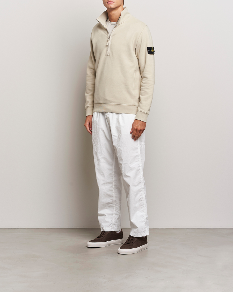 Homme | Pulls Et Tricots | Stone Island | Garment Dyed Fleece Half Zip Plaster