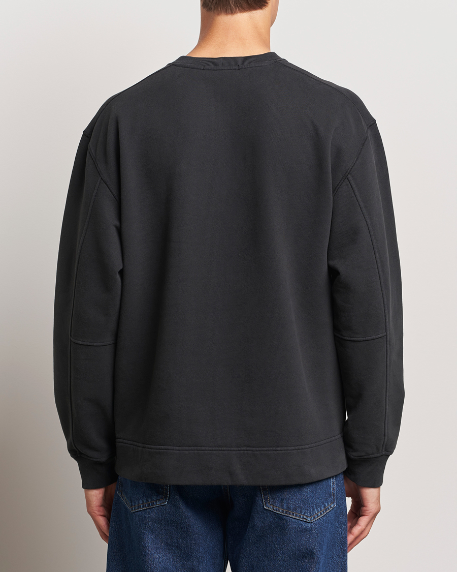 Homme | Pulls Et Tricots | Stone Island | Garment Dyed Fleece Logo Sweatshirt Black
