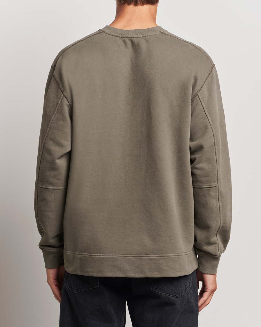 Homme | Pulls Et Tricots | Stone Island | Garment Dyed Fleece Logo Sweatshirt Walnut