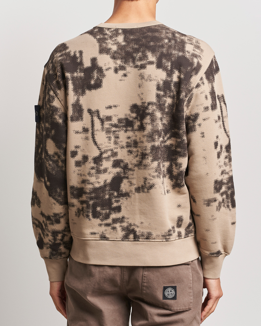 Homme | Pulls Et Tricots | Stone Island | Garment Dyed Fleece Camo Sweatshirt Dove Grey