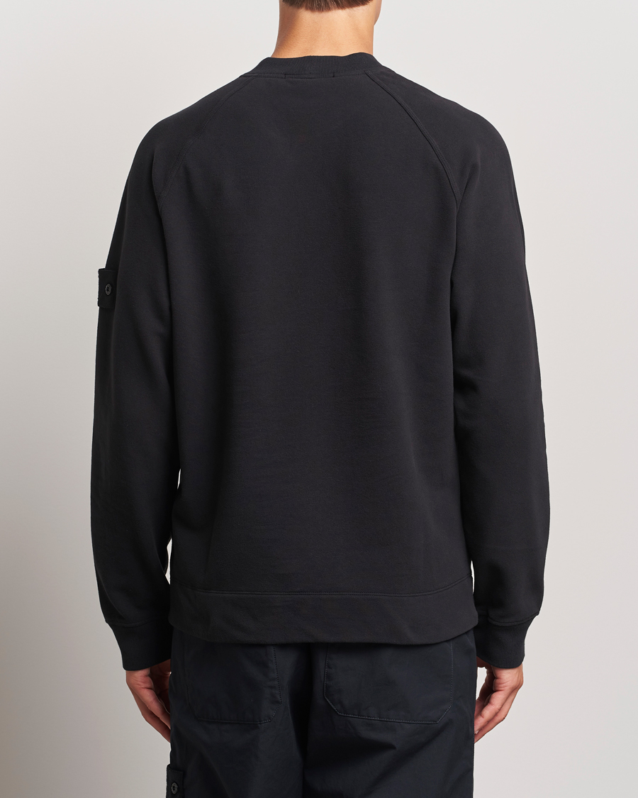 Homme | Pulls Et Tricots | Stone Island | Ghost Organic Cotton Fleece Sweatshirt Black