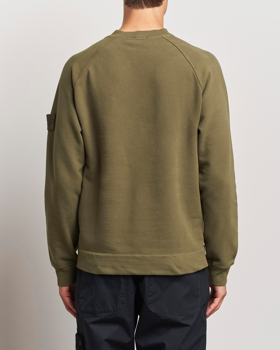 Homme | Pulls Et Tricots | Stone Island | Ghost Organic Cotton Fleece Sweatshirt Military Green