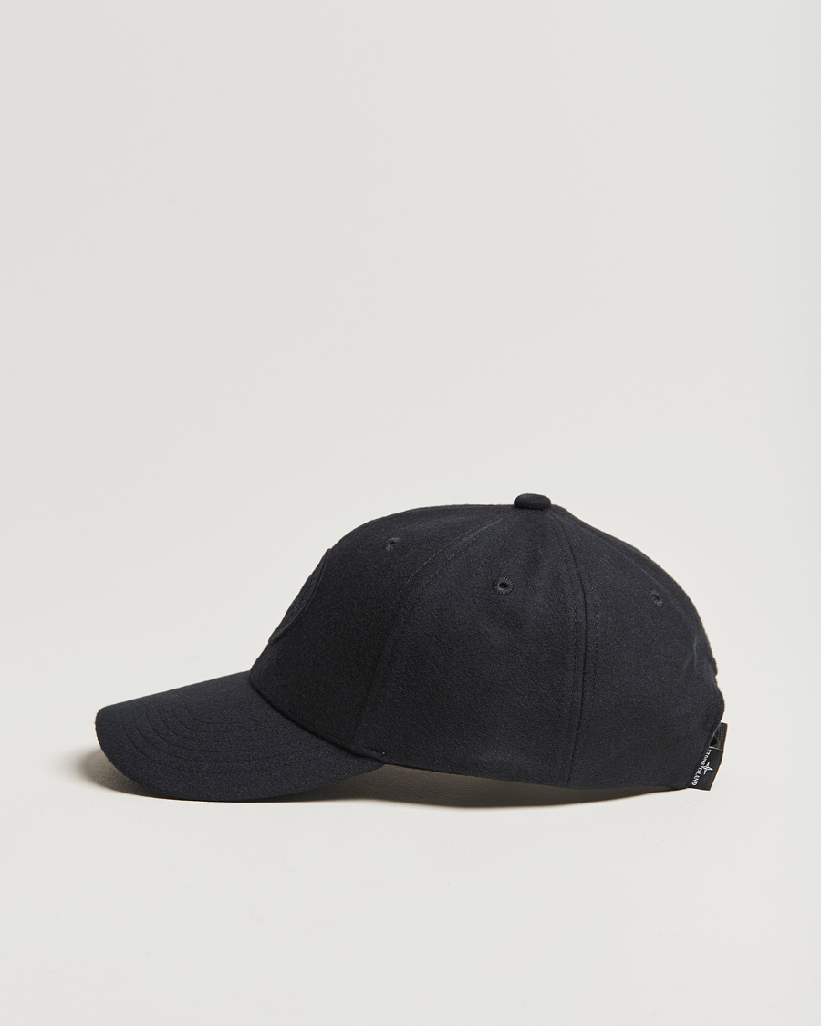 Homme | Stone Island Wool Nylon Flannel Cap Navy Blue | Stone Island | Wool Nylon Flannel Cap Navy Blue