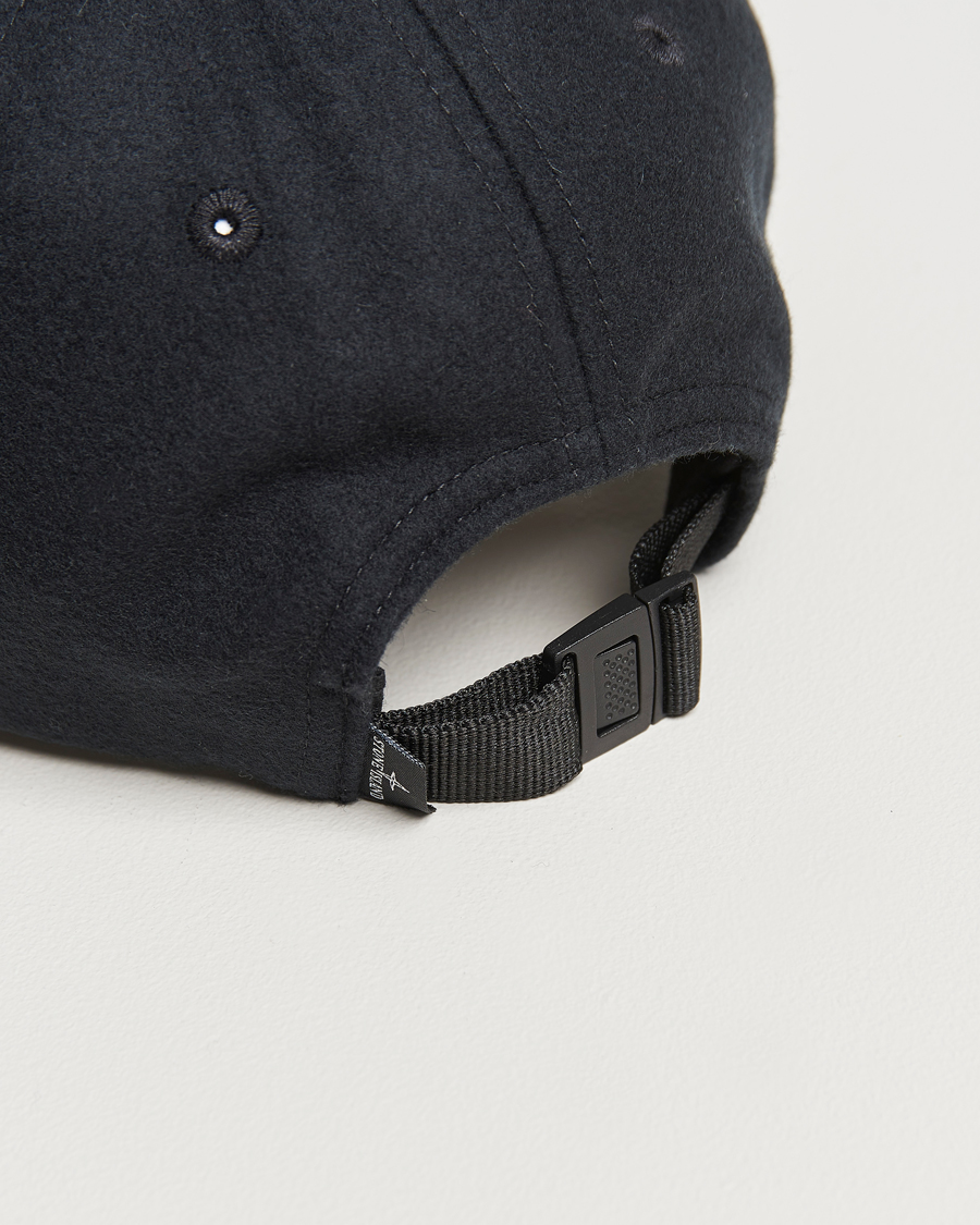 Homme | Stone Island Wool Nylon Flannel Cap Navy Blue | Stone Island | Wool Nylon Flannel Cap Navy Blue
