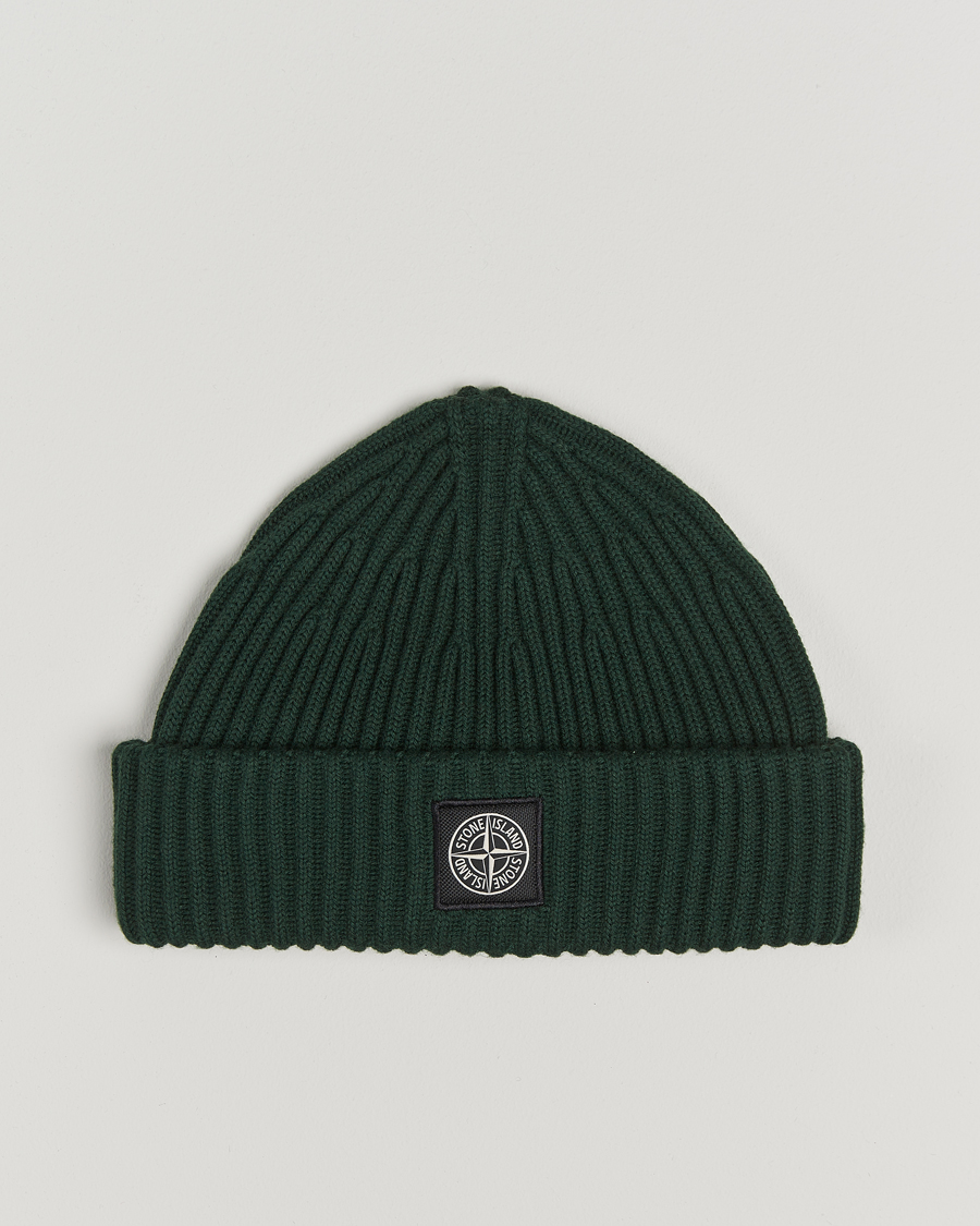 Homme | Stone Island Full Rib Wool Beanie Musk | Stone Island | Full Rib Wool Beanie Musk
