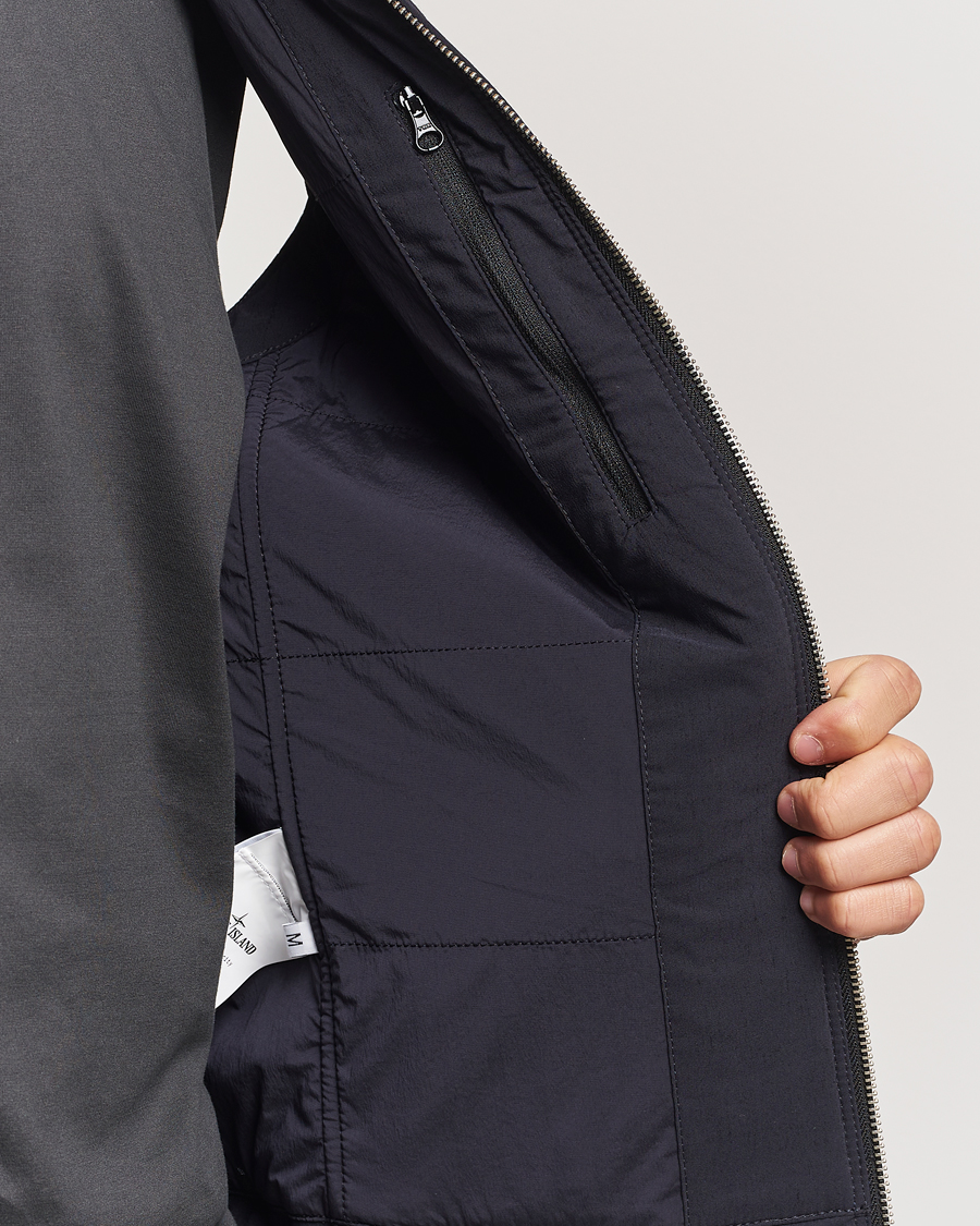 Homme | Manteaux Et Vestes | Stone Island | Stellina Wool/Nylon Padded Vest Blue Marine