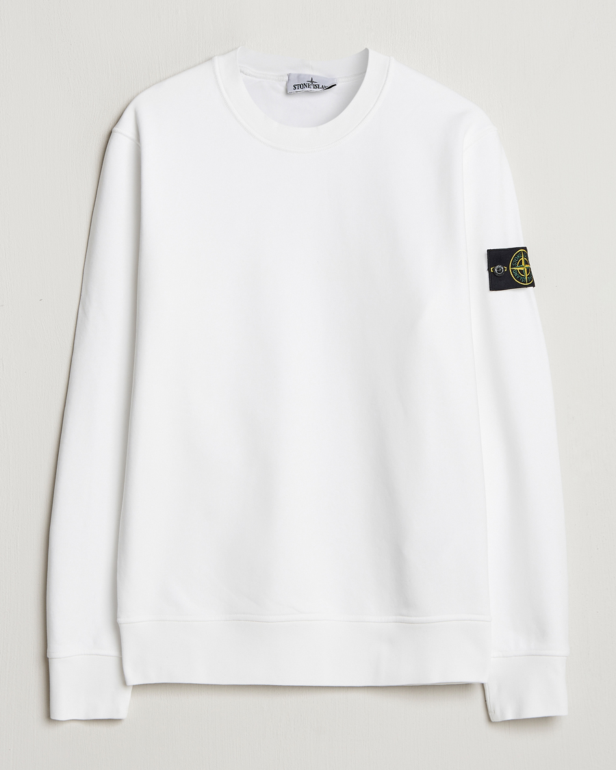 Homme | Pulls Et Tricots | Stone Island | Garment Dyed Fleece Sweatshirt White