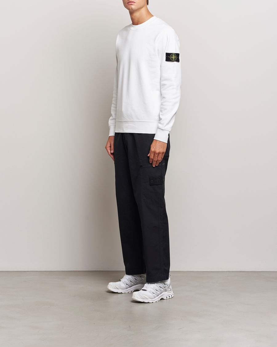 Homme | Pulls Et Tricots | Stone Island | Garment Dyed Fleece Sweatshirt White