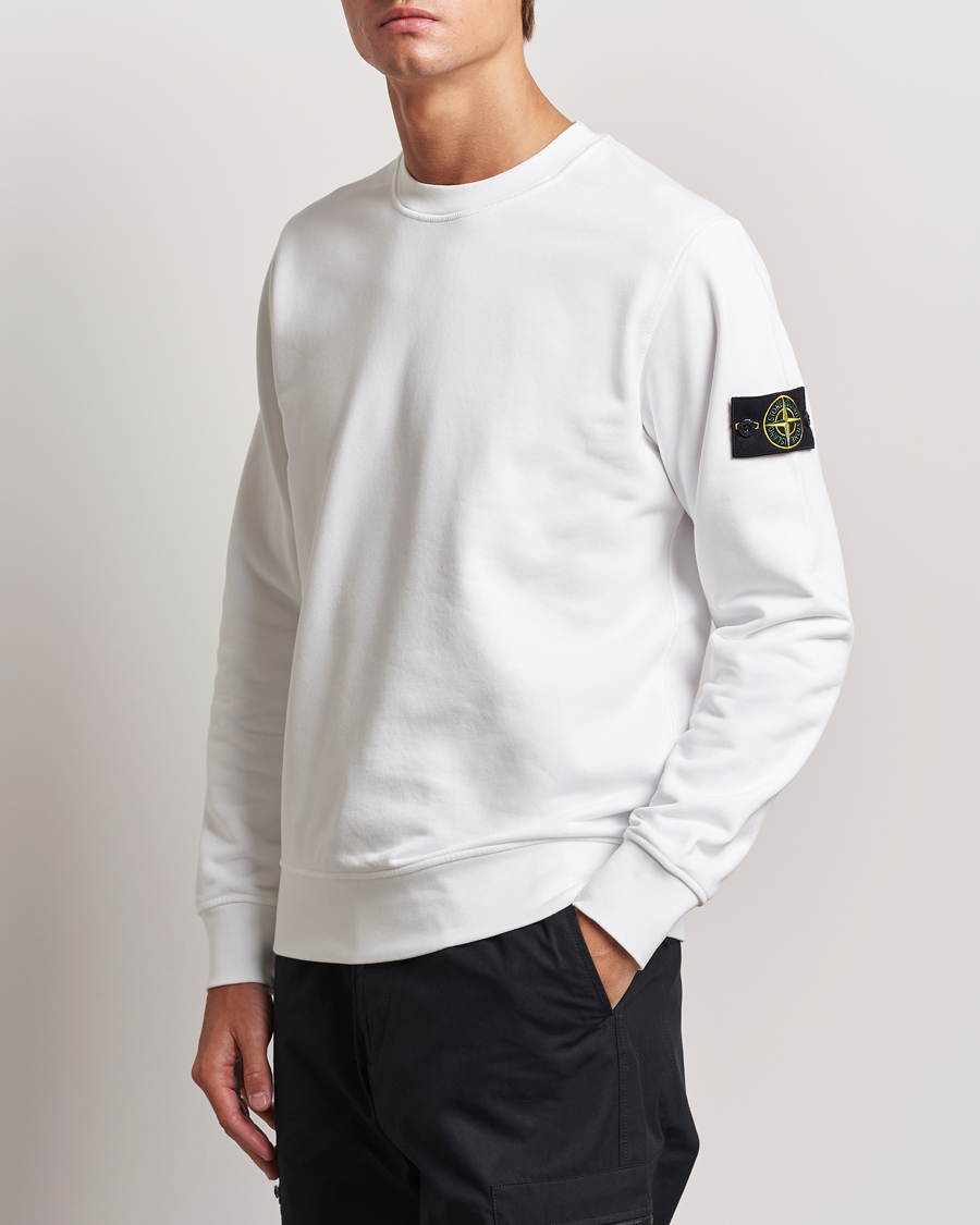 Homme | Pulls Et Tricots | Stone Island | Garment Dyed Fleece Sweatshirt White