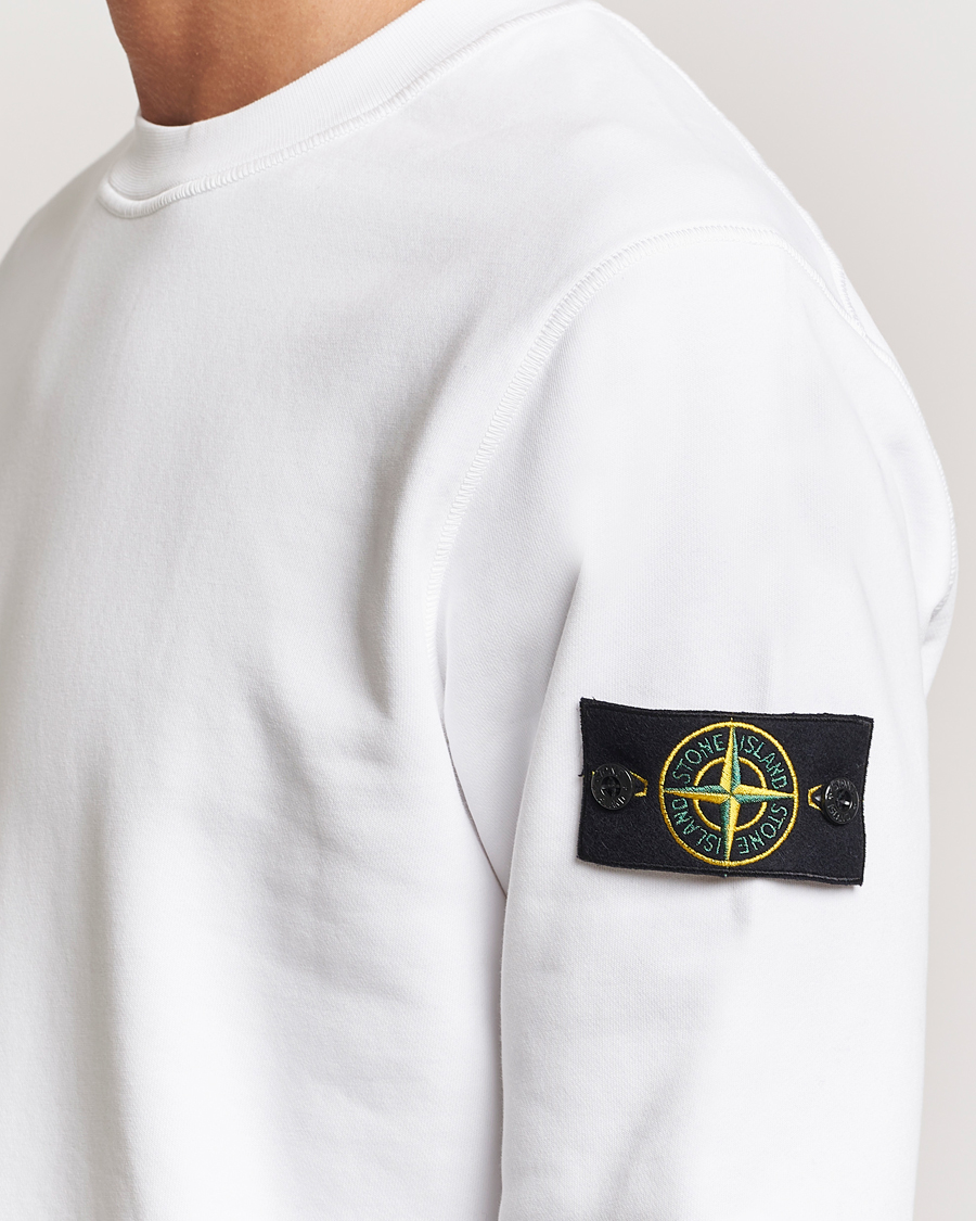 Homme | Pulls Et Tricots | Stone Island | Garment Dyed Fleece Sweatshirt White