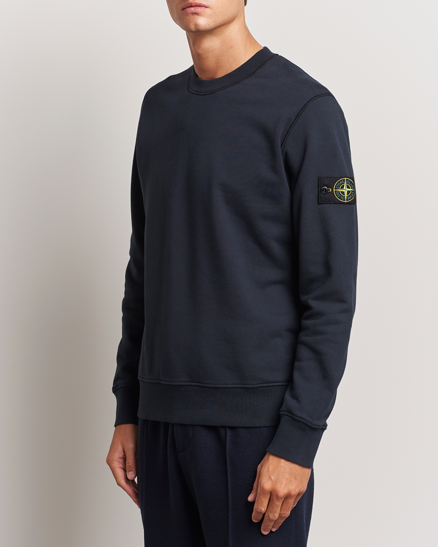 Homme | Pulls Et Tricots | Stone Island | Garment Dyed Fleece Sweatshirt Navy Blue