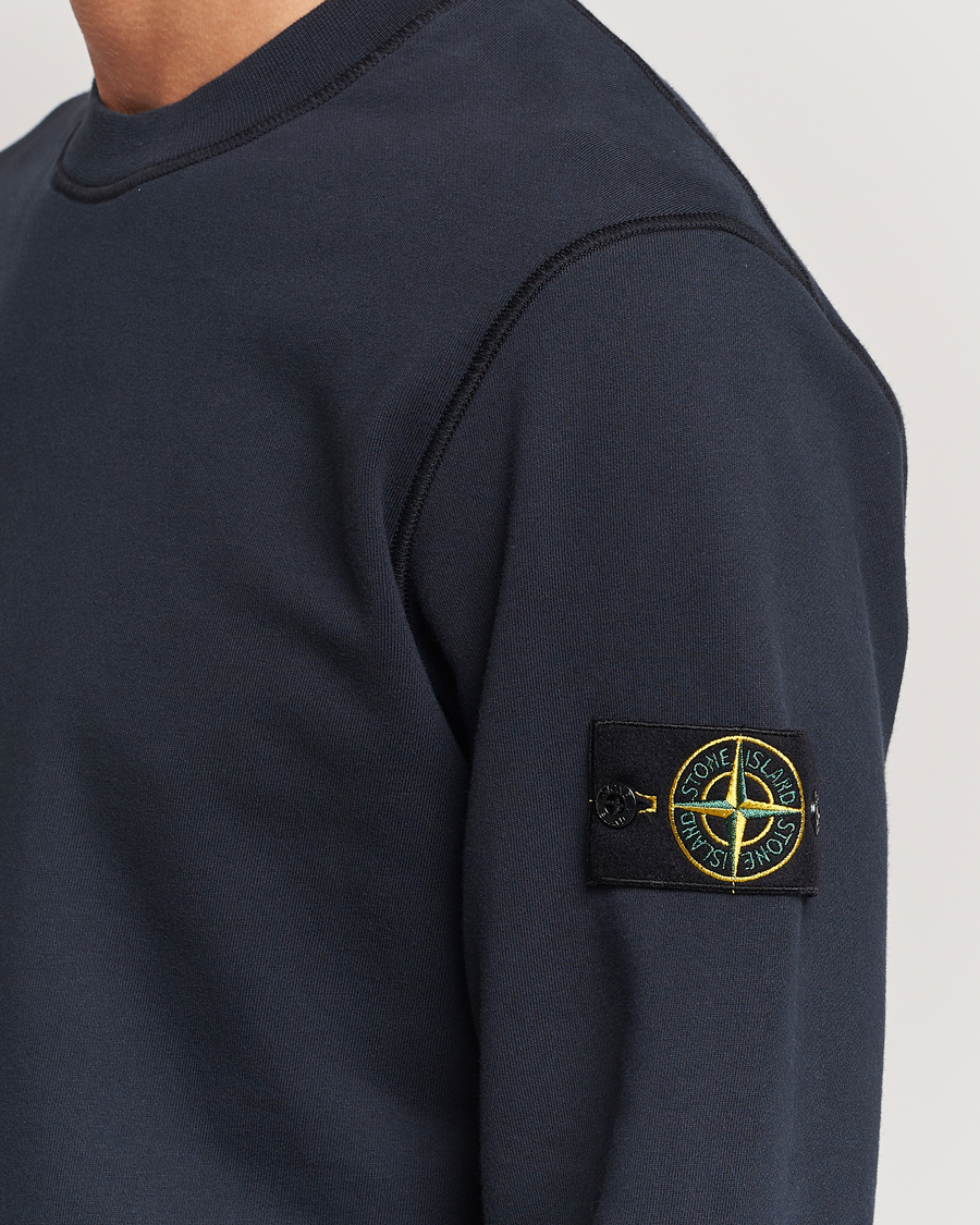 Homme | Pulls Et Tricots | Stone Island | Garment Dyed Fleece Sweatshirt Navy Blue