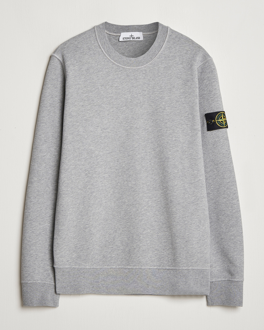 Homme | Pulls Et Tricots | Stone Island | Garment Dyed Fleece Sweatshirt Melange Grey