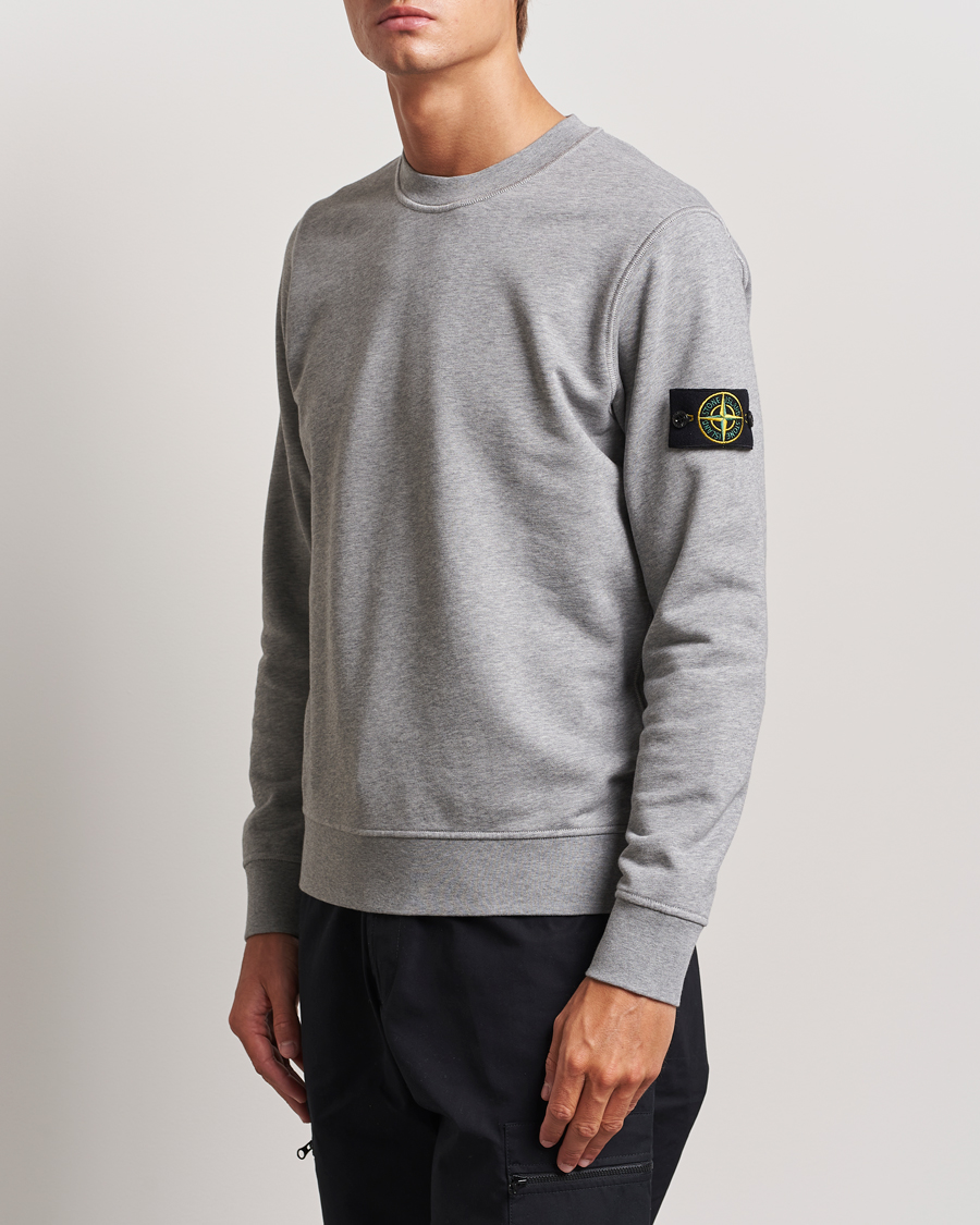 Homme | Pulls Et Tricots | Stone Island | Garment Dyed Fleece Sweatshirt Melange Grey