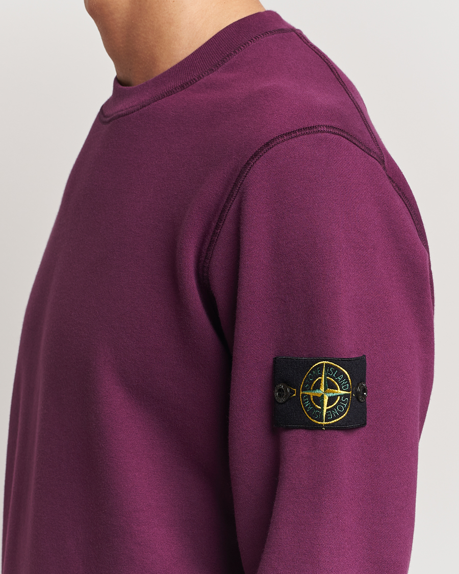 Homme | Pulls Et Tricots | Stone Island | Garment Dyed Fleece Sweatshirt Burgundy