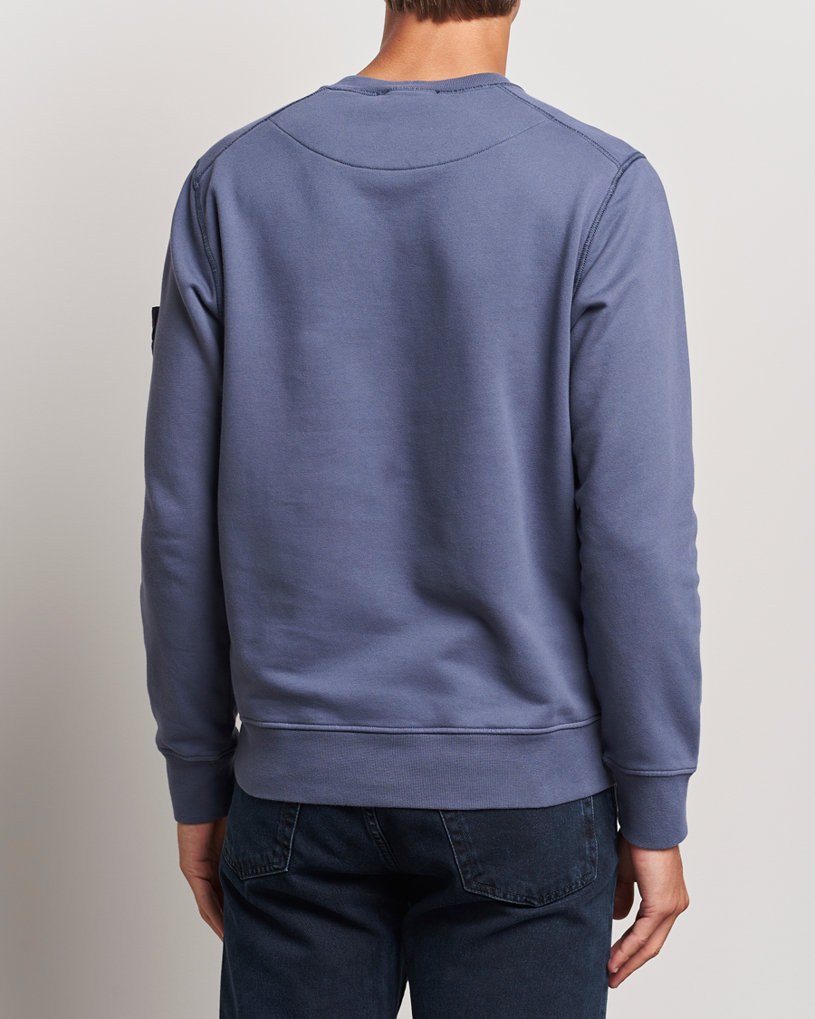 Homme | Pulls Et Tricots | Stone Island | Garment Dyed Fleece Sweatshirt Mid Blue
