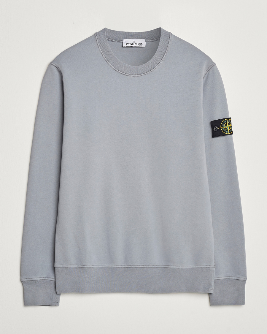 Homme | Pulls Et Tricots | Stone Island | Garment Dyed Fleece Sweatshirt Grey Green