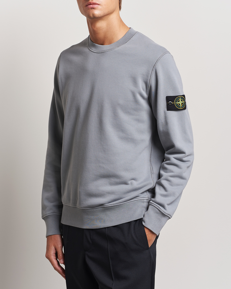 Homme | Pulls Et Tricots | Stone Island | Garment Dyed Fleece Sweatshirt Grey Green