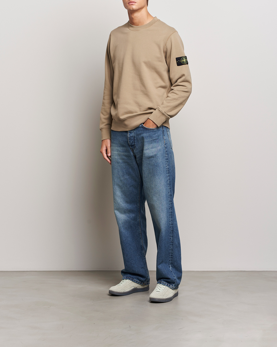 Homme | Pulls Et Tricots | Stone Island | Garment Dyed Fleece Sweatshirt Biscuit