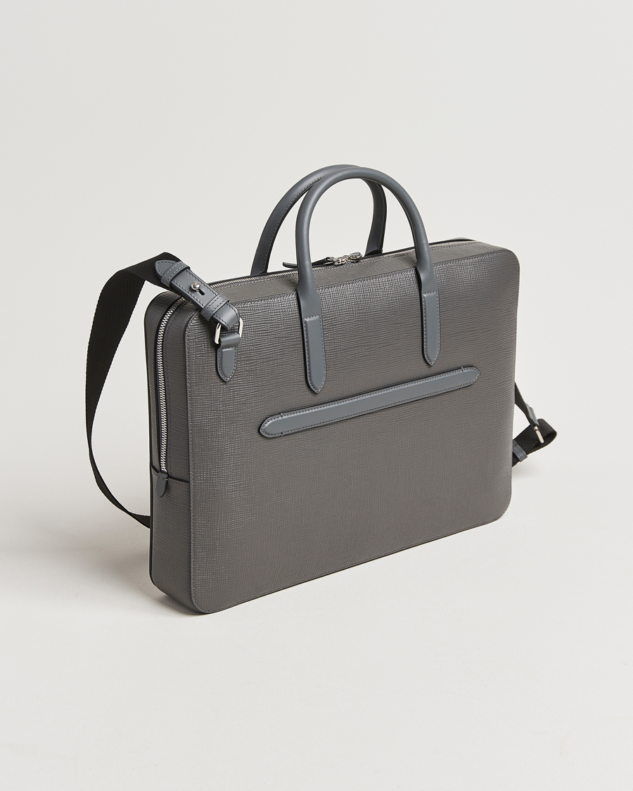 Homme | Smythson Panama Lightweight Briefcase Storm Grey | Smythson | Panama Lightweight Briefcase Storm Grey