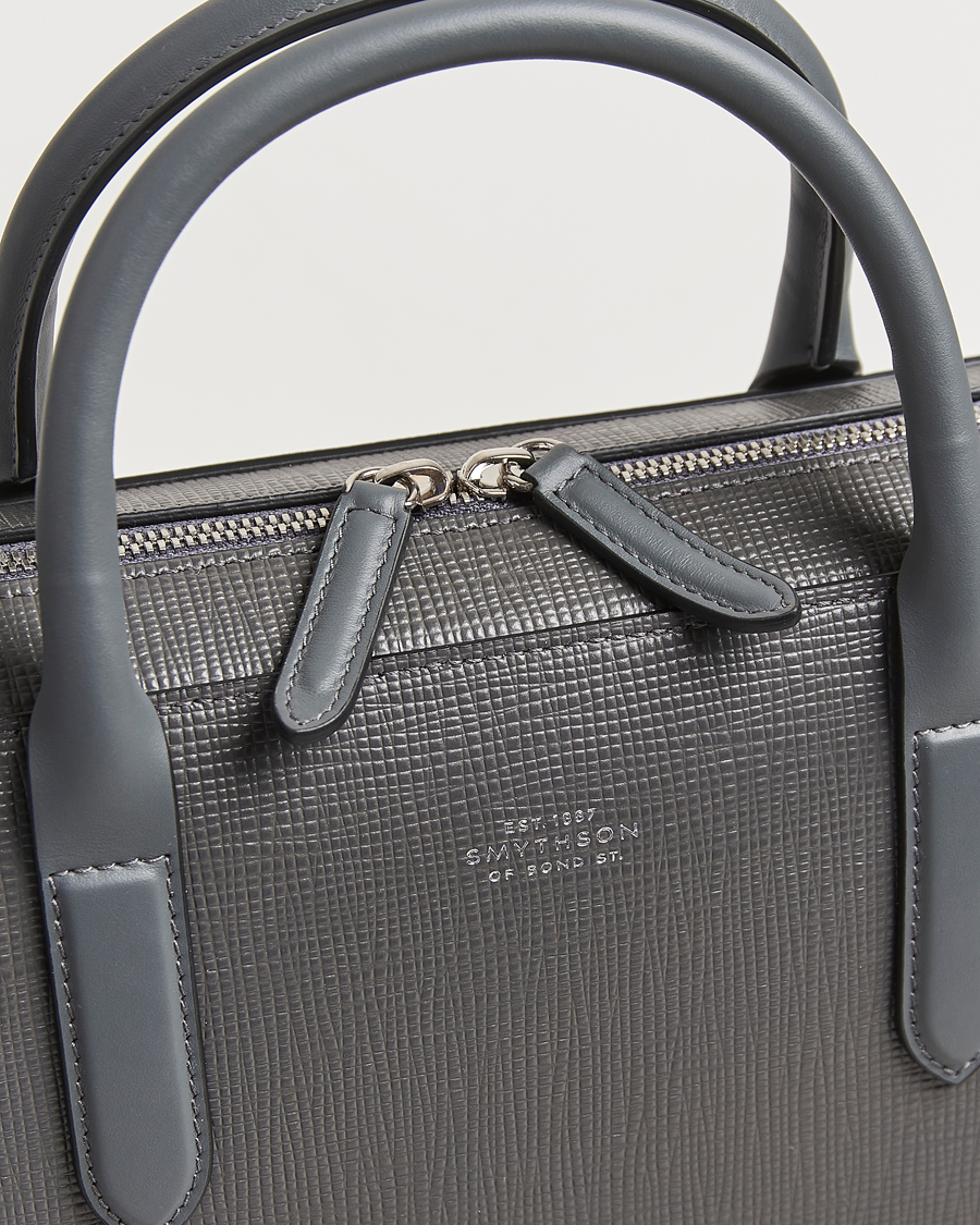 Homme | Smythson Panama Lightweight Briefcase Storm Grey | Smythson | Panama Lightweight Briefcase Storm Grey