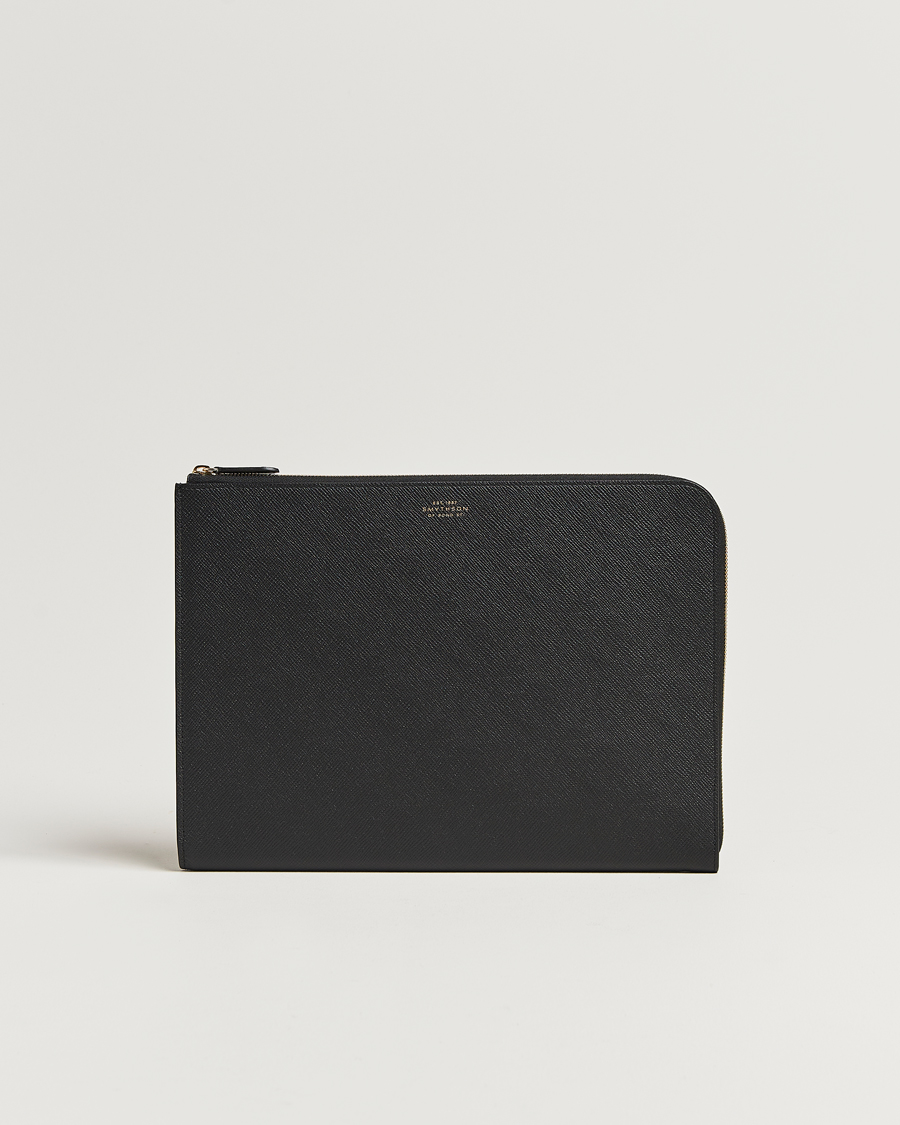 Homme | Sacs | Smythson | Panama Small Laptop Case Black