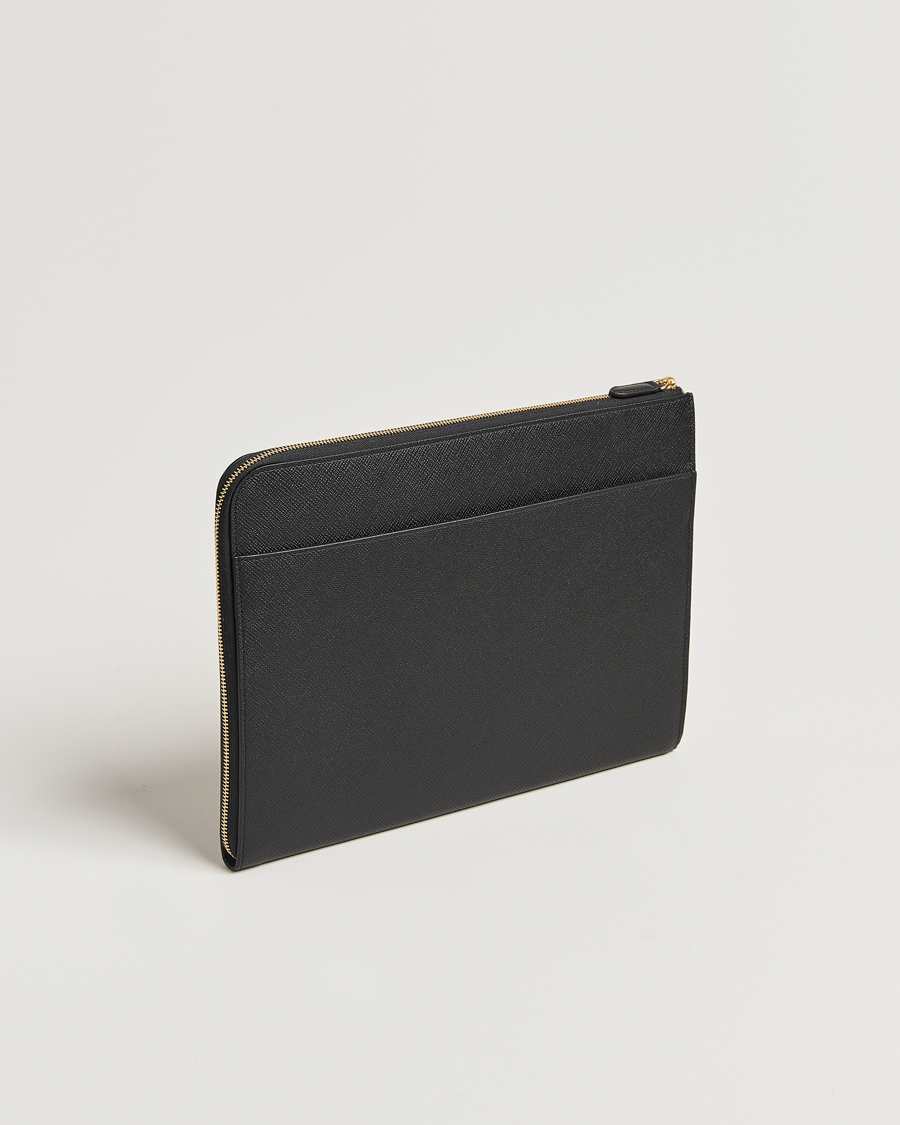 Homme | Sacs | Smythson | Panama Small Laptop Case Black