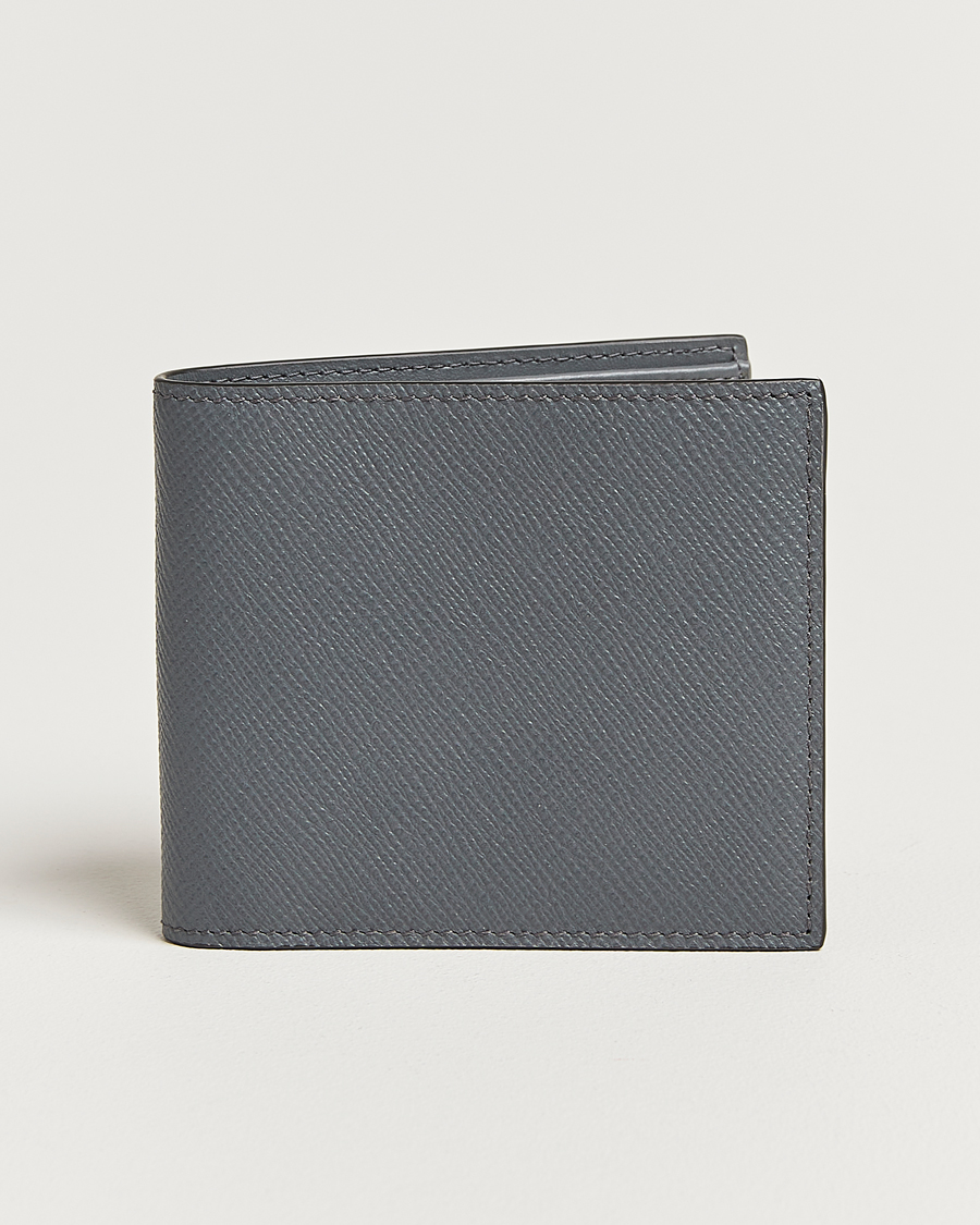 Homme | Smythson Ludlow 6 Card Wallet Storm Grey | Smythson | Ludlow 6 Card Wallet Storm Grey