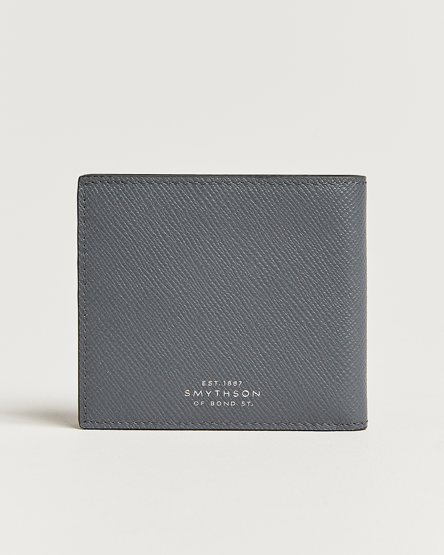 Homme | Smythson Ludlow 6 Card Wallet Storm Grey | Smythson | Ludlow 6 Card Wallet Storm Grey