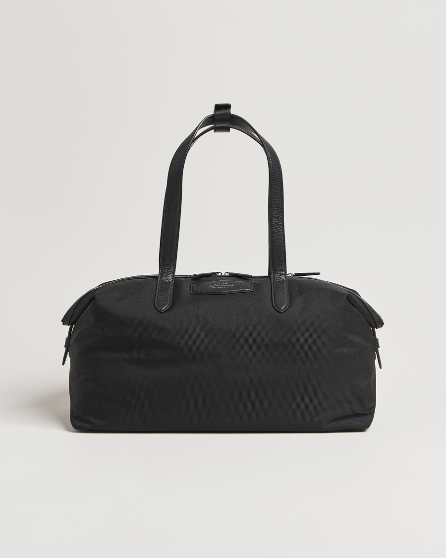Homme | Smythson Canvas Norton Small Travel Bag Black | Smythson | Canvas Norton Small Travel Bag Black