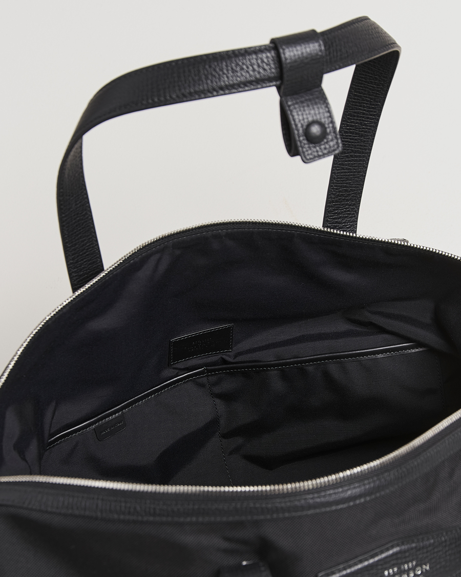 Homme | Smythson Canvas Norton Small Travel Bag Black | Smythson | Canvas Norton Small Travel Bag Black