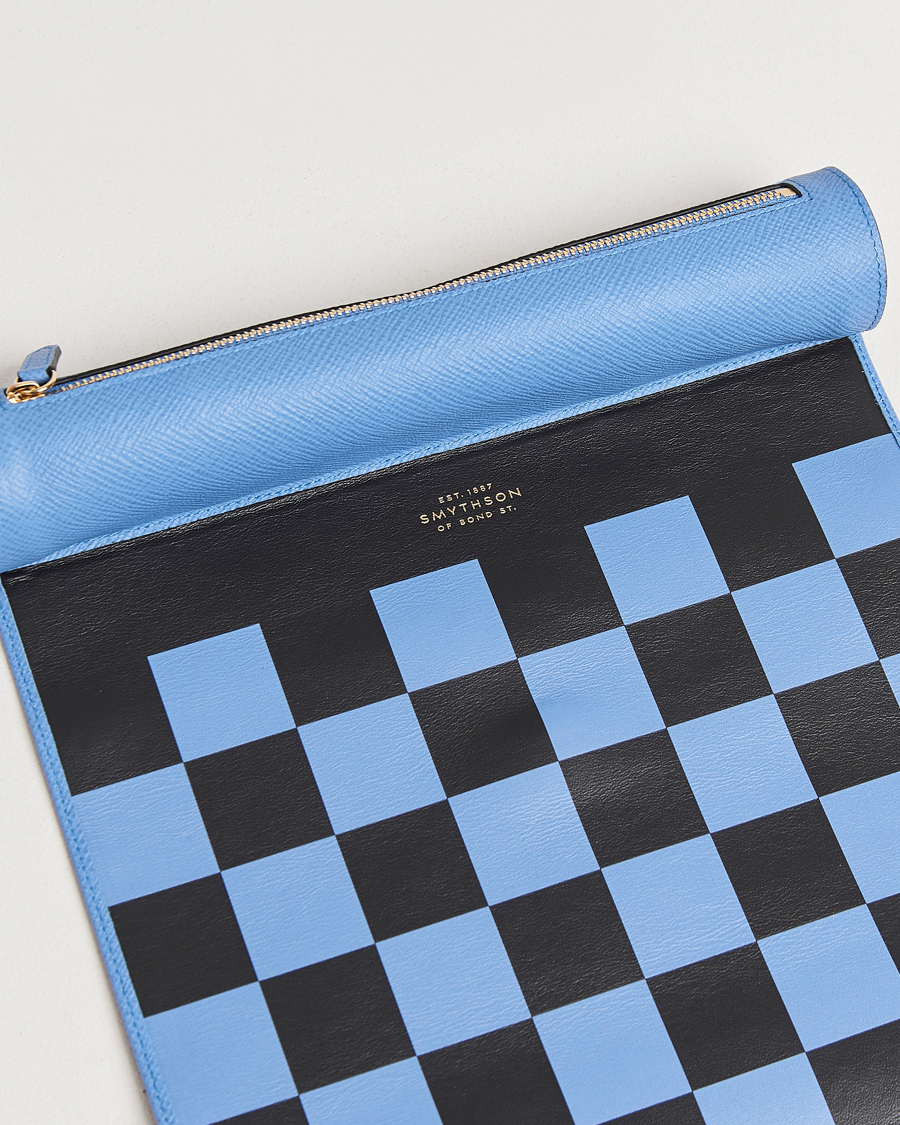 Homme | Jeux | Smythson | Panama Chess Roll Nile Blue