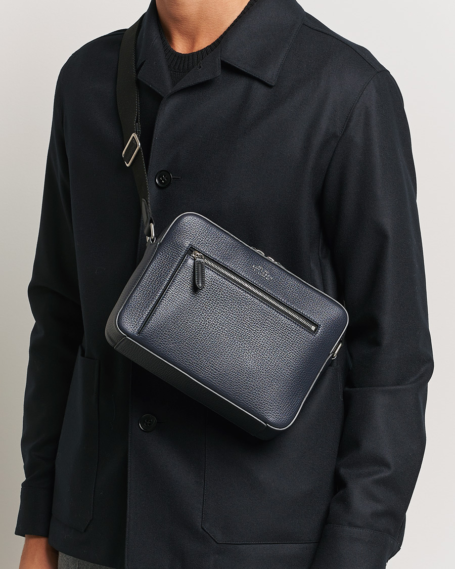 Homme | Smythson Ludlow Zip Crossbody Bag Navy | Smythson | Ludlow Zip Crossbody Bag Navy