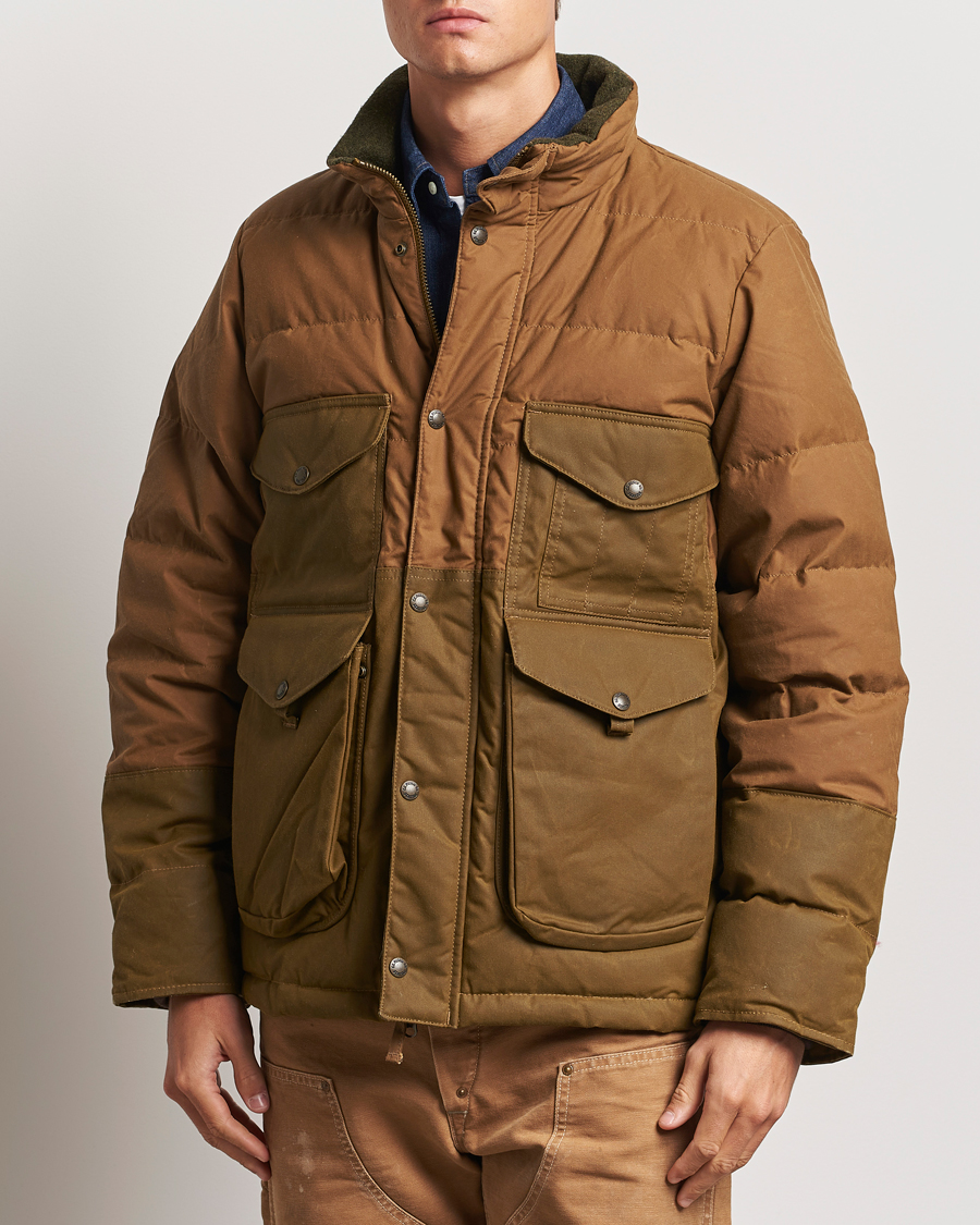 Homme | Manteaux Et Vestes | Filson | Oiled Covered Down Cruiser Dark Tan
