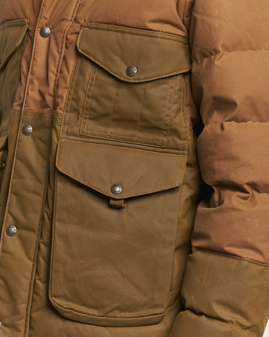Homme | Manteaux Et Vestes | Filson | Oiled Covered Down Cruiser Dark Tan